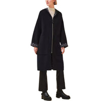 HERMES Coats Women's Marine Blue