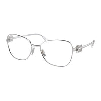 MIU MIU Irregular Shape Eyeglass Frames Women's Silver