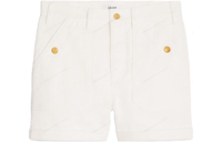 CELINE Suzanne Logo Patch Denim Shorts