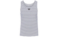 PRADA Triangle logo Striped Tank Top