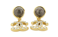CHANEL Earrings Women's Gold