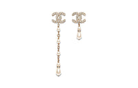 CHANEL Earrings Women's White