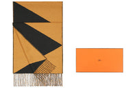 HERMES Knit Scarves Unisex Brown