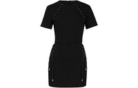 LOUIS VUITTON Short-Sleeved Dresses Women's Black