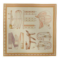 HERMES Cashmere, Mulberry Silk Shawls Women's
