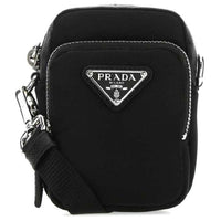PRADA Recycled Nylon Cell Phone Pouch Mini Men's Black