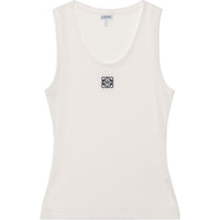 بلوزة LOEWE Anagram Tank Top باللون الأبيض