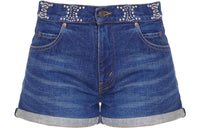 CELINE Triomphe Embellished Shorts