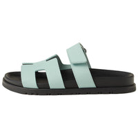 HERMES Chypre Slide Slippers Women's Blue