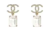 CHANEL Earrings Women's White