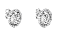 LOUIS VUITTON Stud Earrings Women's Silver