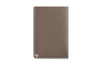 HERMES Calfskin Card Holder Unisex 18 Etoupe Elephant Gray