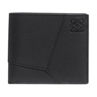 LOEWE Puzzle Calfskin Wallet Men's Black