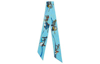 HERMES Silk Scarves Women's Blue