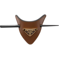 PRADA Leather Hair Clip