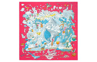 HERMES Silk Scarves Women's Red