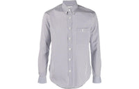 SAINT LAURENT Monogram Striped Shirt