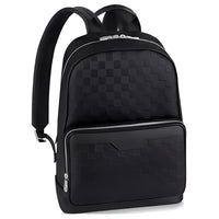 LOUIS VUITTON Cow Leather Backpack Men's Black