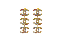 CHANEL Earrings Women's Gold