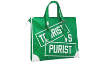 LOUIS VUITTON Leather Tote Bag Shoulder Bag Men's Green