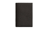 HERMES Mysore Goat Skin Card Holder Regular Women's Black
