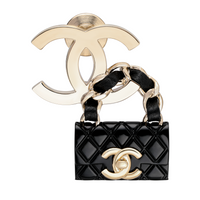 CHANEL Brooch Women's Gold/Black