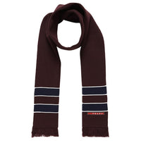 PRADA Knit Scarves Unisex Brown