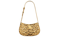 CELINE Triomphe Canvas Handbag, Shoulder Bag Women's Leopard Print