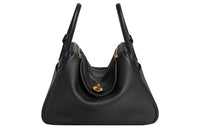 HERMES Lindy Clemence Bullock Leather Handbag, Shoulder Bag Women's