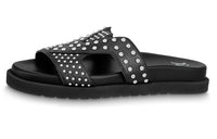 LOUIS VUITTON Slide Slippers Men's Black