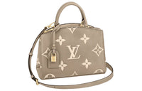 LOUIS VUITTON Petit Palais Empreinte Leather Dove/Cream