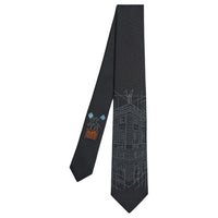 HERMES Mulberry Silk Ties Men's Blue