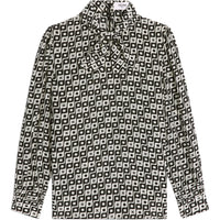 CELINE Lavaliere Blouse With Bow In Silk