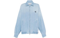 MIU MIU Denim Jackets Women's Blue