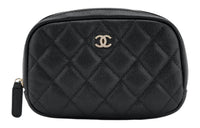 CHANEL Cow Leather Clutch Regular Women's Black