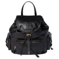 MIU MIU Calfskin Backpack Women's Black