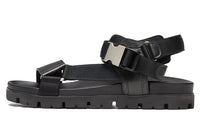 PRADA Crisscross Straps Buckle-Fastening Sandal Black