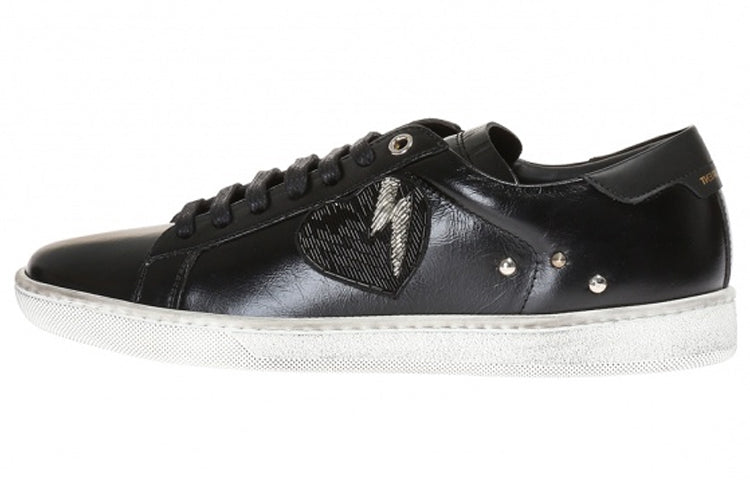 حذاء تزلج أنيق منخفض الارتفاع من SAINT LAURENT SL/01 للنساء باللون الأسود