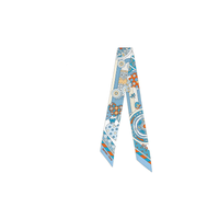 HERMES Silk Scarves Women's Blue