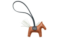 HERMES Cow Leather Pendants Unisex Brown