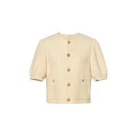 CELINE Cardigan Jacket In Bouclé Tweed