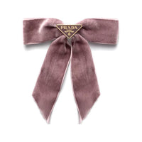 PRADA Fabric Hair Clips Women's Pink