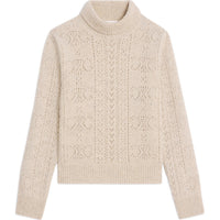 CELINE Turtleneck Sweater In Shetland Pointelle