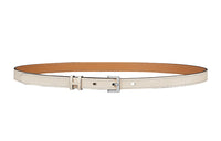 HERMES Leather Belts Women's Milk White