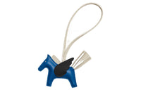 HERMES Leather Pendants Unisex Blue