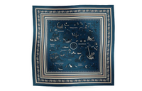 HERMES Silk Scarves Women's Blue