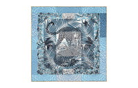 HERMES Silk Scarves Women's Blue