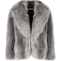 SAINT LAURENT Jackets & Coats Women's Gray