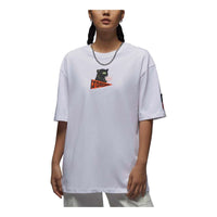 (WMNS) Air Jordan Essential Graphic T-shirt Asia Sizing 'White' HM4894-100