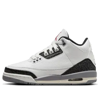 (GS) حذاء Air Jordan 3 Retro باللون الرمادي الأسمنتي DM0967-106
